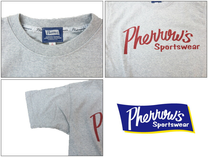 フェローズ PHERROW'S 半袖 Tシャツ プリント ロゴ「Pherrow's」25S-PT1