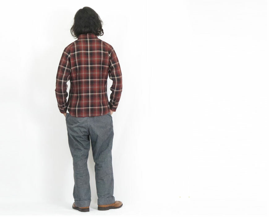 DELUXEWARE Langarm Hemd Karo Raglanärmel ”DELUXE STYLE SHIRT” 7649B