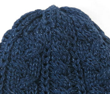 JELADO ジェラード Mũ len dệt cáp màu chàm Cotton Cable Watch Cap AB94705ID