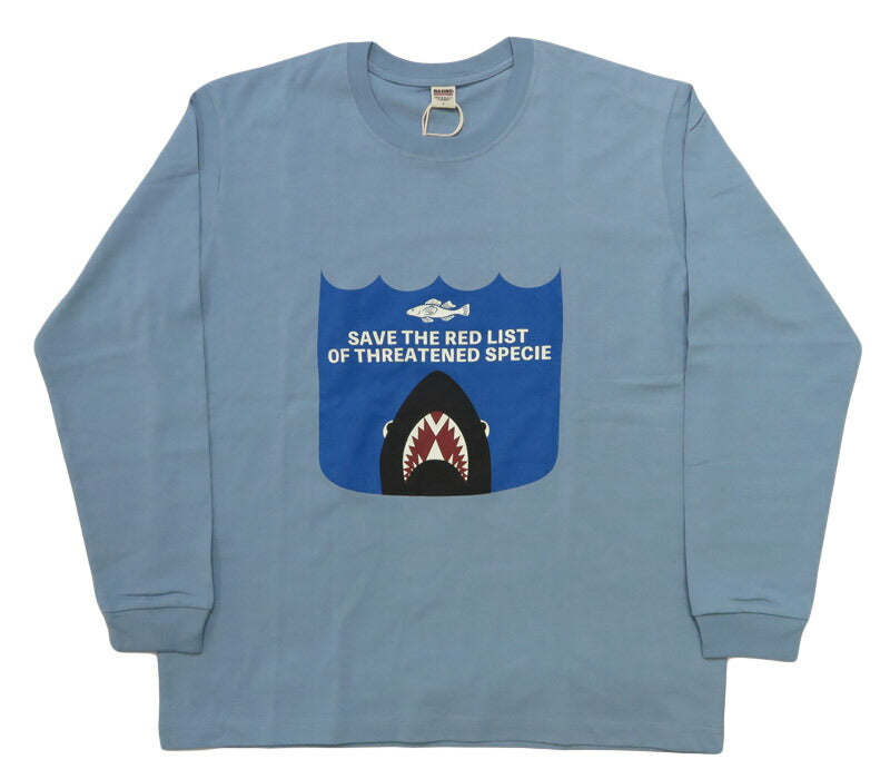 BARNS Long Sleeve "SAVE THE RED LIST" HOT-SHOT LS TEE Printed T-shirt BR-25422