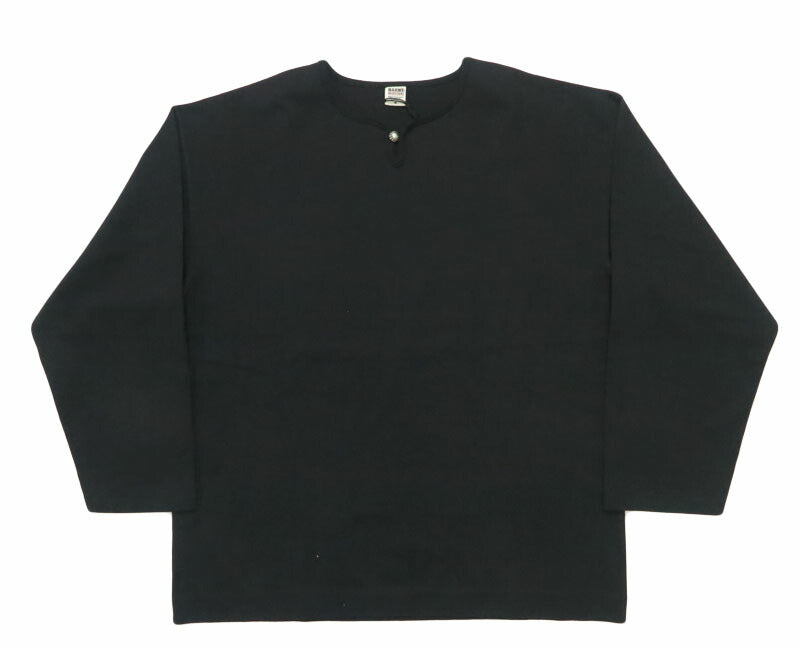 バーンズ BARNS 長袖 BIG COZUN CONCHO L/S TEE コンチョボタン 無地 Tシャツ BR-26136