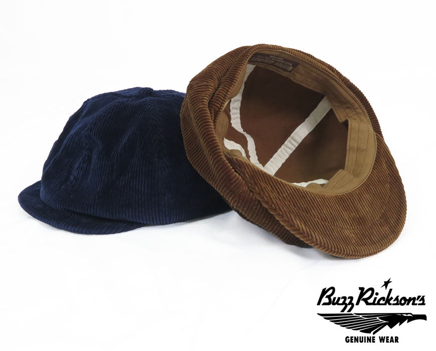バズリクソンズ Buzz Rickson's 帽子 コーデュロイ キャスケット アップルジャックキャップ AVIATION ASSOCIATES CORDUROY CAP BR02823