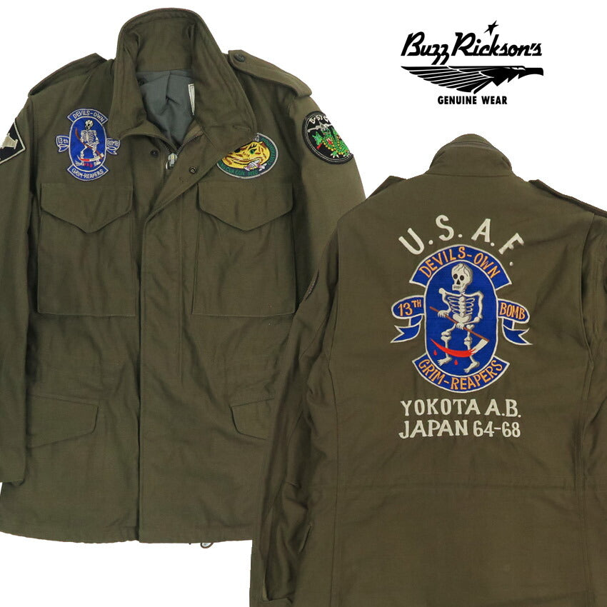 バズリクソンズ Buzz Rickson's M-65 フィールドジャケット 13th BOMB.SQ. GRIM REAPER コート BR15804