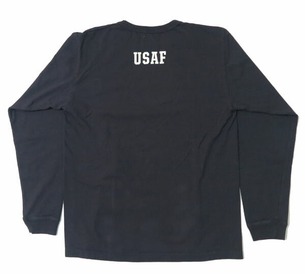 バズリクソンズ BUZZ RICKSON'S Langarm-T-Shirt Print "EDWARDS" MADE IN USA BR69508