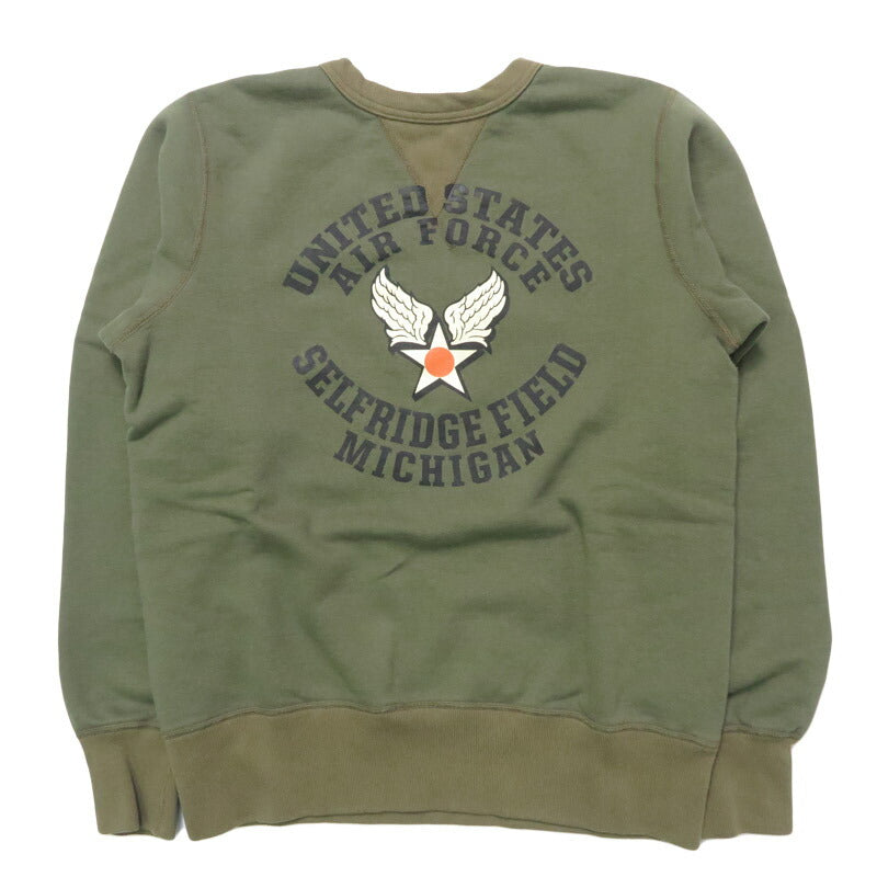 バズリクソンズ BUZZ RICKSON'S セットイン クルーネック スウェット "USAF SELFRIDGE FIELD "ミリタリー 長袖 BR69630