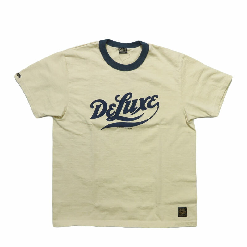 デラックスウェア DELUXEWARE 半袖 リンガーTシャツ ロゴプリント 吊り編み ユニオンスペシャル BRGX-263【2026年春夏新作】