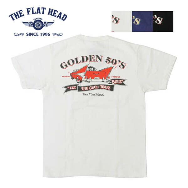 フラットヘッド THE FLAT HEAD 半袖 Tシャツ GOLDEN 50's FN-THC-063