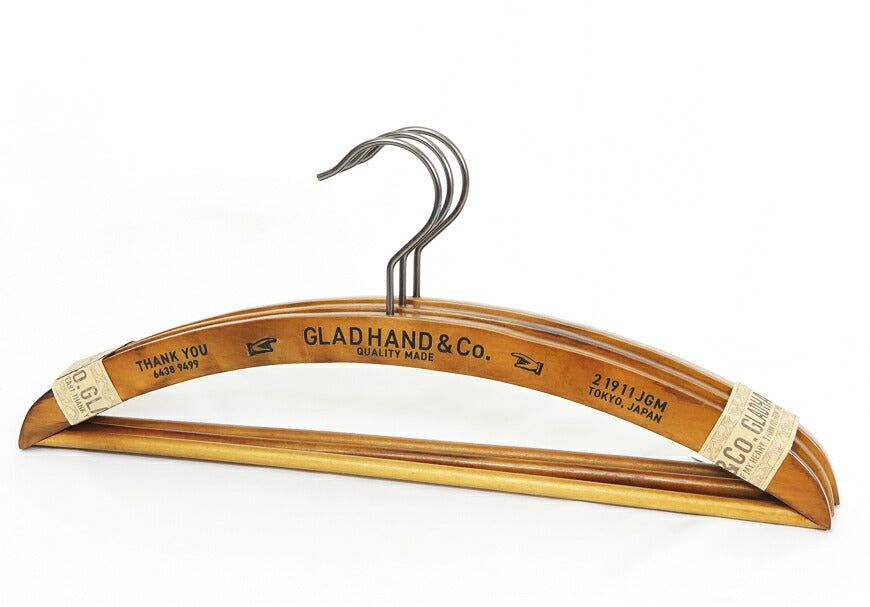 GLAD HAND JEWERLY 原创木制衣架 3件套 ADVERTISING WOODEN HANGER