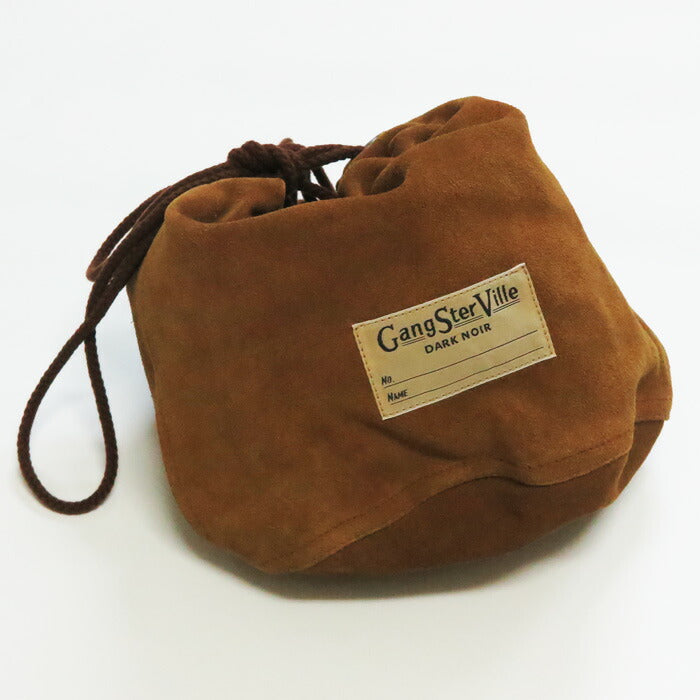 GANGSTERVILLE ギャングスタービル Wildleder Beuteltasche LEATHER EFFECT BAG "DARK NOIR" SUEDE GLAD HAND グラッドハンド GSV53G05