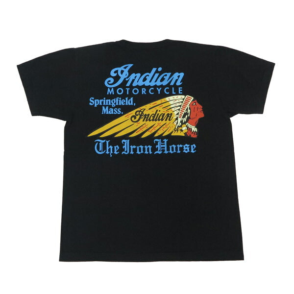 インディアンモーターサイクル Indian Motorcycle เสื้อยืดแขนสั้นพิมพ์ลาย THE IRON IM79553