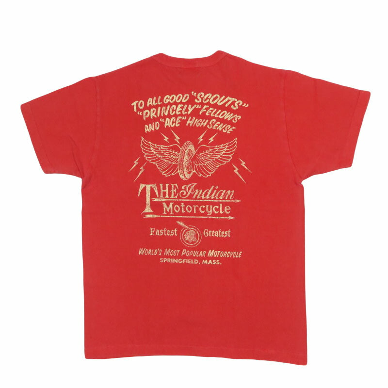 インディアンモーターサイクル Indian Motorcycle 半袖 ピグメントダイ ポケットTシャツ “INDIAN AD” IM79725【2026年春夏新作】