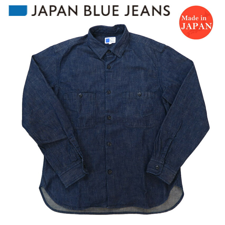 JAPAN BLUE JEANS ジャパンブルージーンズ 10oz デニム 長袖 ワーク シャツ JBLS10155S