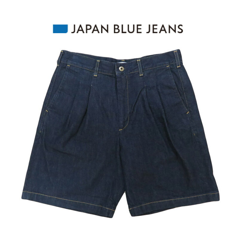 JAPAN BLUE JEANS ジャパンブルージーンズ Shorts 11oz Denim Tuck Shorts Natural Slub Denim JBSP1002