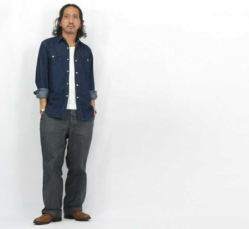 JELADO Long Sleeve Denim Western Shirt Vaquero Shirt JP11115