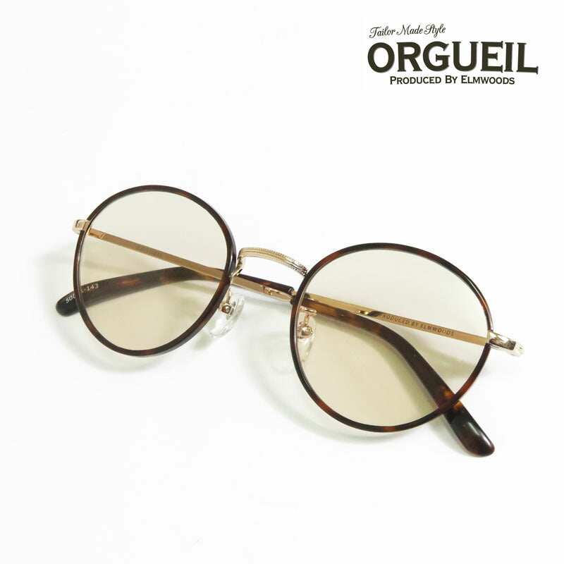 ORGUEIL OR-7370 サングラス　未使用品最終価格 ORGUEIL オルゲイユ サングラス ラウンド型 色付きレンズ Sunglasses