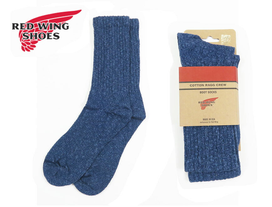 REDWING レッドウィング コットンブレンド ラグクルー ブーツソックス 靴下 Cotton Blend Ragg Crew Over-dyed STYLE NO.97370
