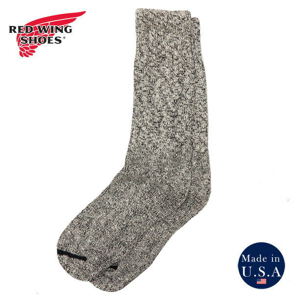 REDWING Red Wing Baumwoll-Rag Crew-Socken Schwarz Stiefelsocken STYLE NO.97644 【Frühjahr/Sommer 2026 Neuheit】