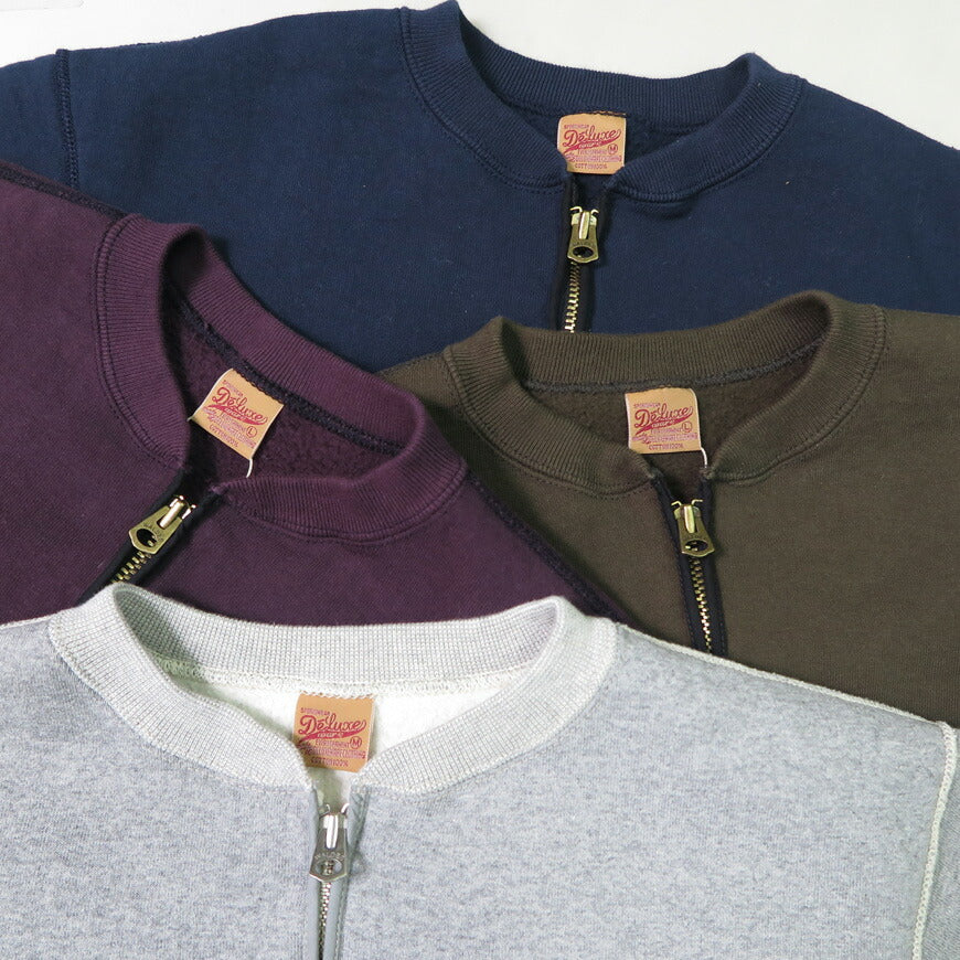 เดลักซ์แวร์ DELUXEWARE เสื้อสเวตเตอร์ฮาล์ฟซิป สีพื้น ยูเนียนสเปเชียล S105-00