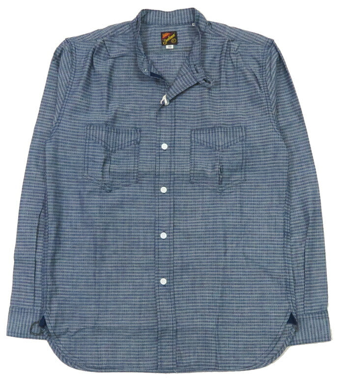 シュガーケーン SUGAR CANE MFSC NOS コーンミルズ インディゴジャガード 長袖 シャツ HOMESTEADER Mister Freedom ミスターフリーダム SC29468