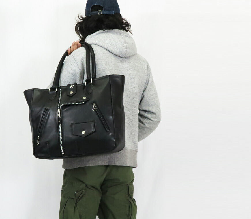 ช็อต Schott กระเป๋าถือหนัง ไรเดอร์ หนังวัว SCH4976008