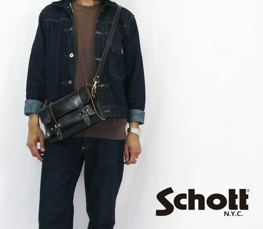 ショット Schott TOOL BAG Leder Werkzeugtasche Schultertasche Rindsleder SCH5976006