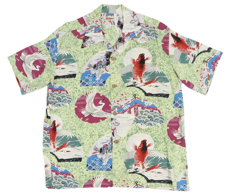 サンサーフ SUN SURF เสื้ออะโลฮาแขนสั้นผ้าเรยอนคิริเมน “JAPANESE QUAINT DESIGN” SS39614 【คอลเลกชันฤดูใบไม้ผลิ/ฤดูร้อน 2026】