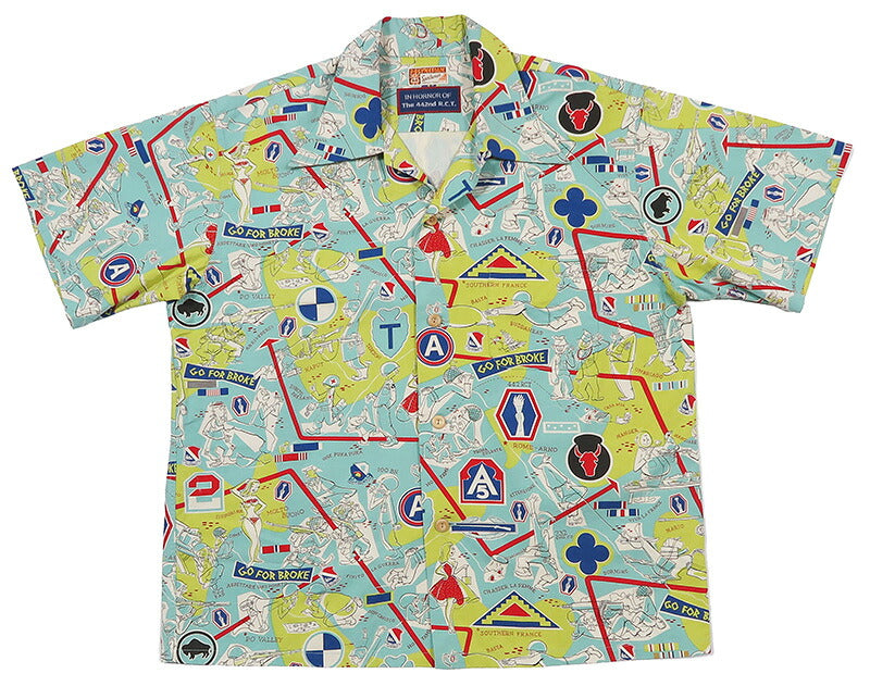 サンサーフ SUN SURF スペシャルエディション 半袖 コットン アロハシャツ “442nd” POLYNESIAN SPORTSWEAR SS39676 【2026年春夏新作】