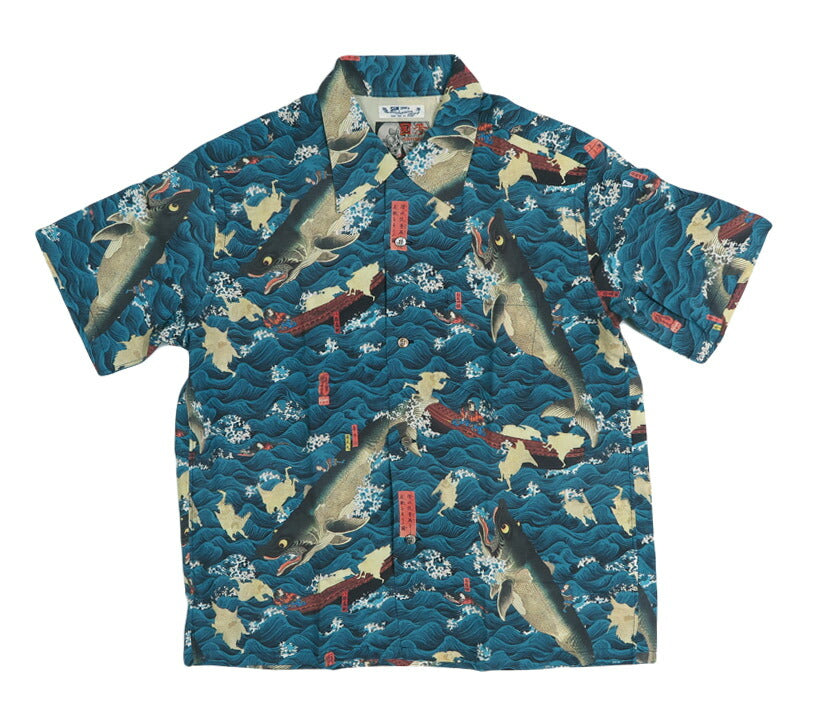 サンサーフ SUN SURF 半袖 レーヨンフジエット ハワイアンシャツ SUN SURF × 歌川国芳 SPECIAL EDITION “讃岐院眷属をして為朝をすくふ図” SS39742 【2026年春夏新作】