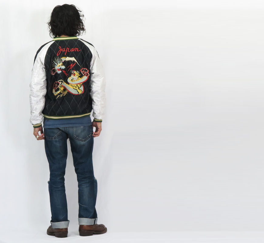 テーラー東洋 テイラー東洋 Tailor Toyo 2025年新春限定モデル ベロア×キルト サテン スカジャン SPIDERWEB, SNAKE & SKULL × DRAGON & TIGER ジャケット ベルベット 別珍 TT15666