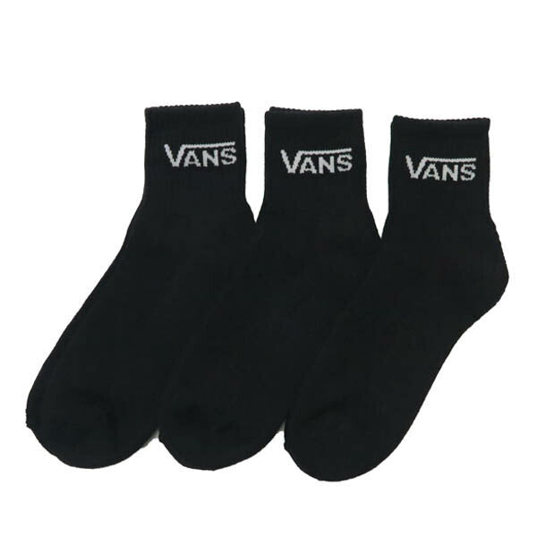 VANS Vans Calcetines clásicos tobilleros paquete de 3 pares VN000QBWBLK