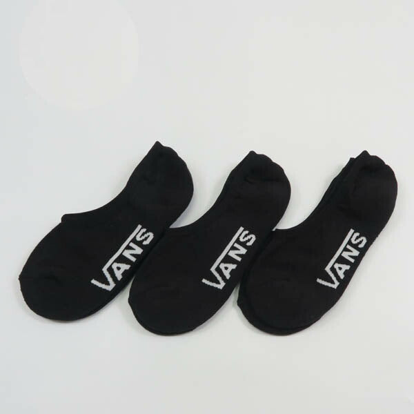 VANS 반스 클래식 노쇼 양말 3족 세트 블랙 반스 VN000QBZBLK