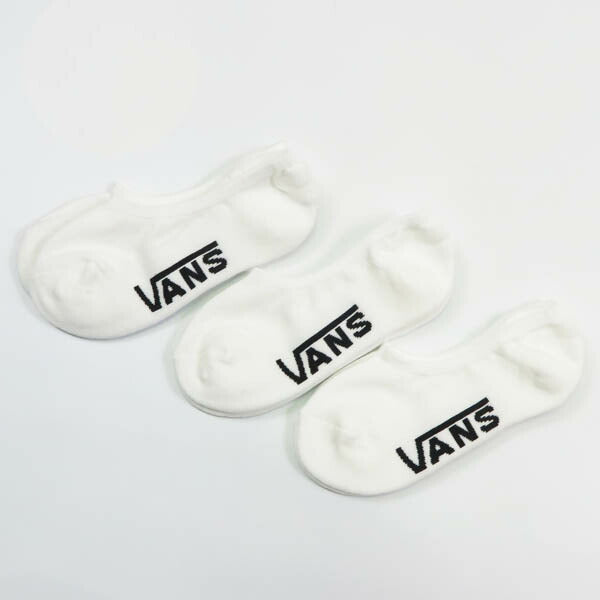 แวนส์ VANS ถุงเท้าโนโชว์คลาสสิก 3 คู่ สีขาว ชุดแวนส์ VN000QBZWTH