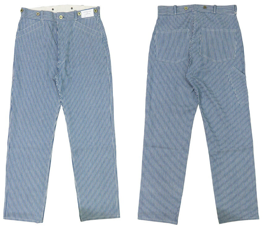 ウェアハウス WAREHOUSE Lot.1234 1920’S FREE LAND WAIST OVERALL ヒッコリーストライプ ワークパンツ