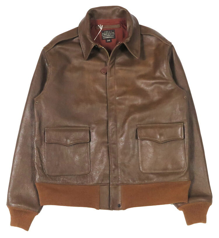 ウェアハウス WAREHOUSE Chaqueta de vuelo tipo A-2 Werber Leather Coat Co. MODELO PRIMERO ORDER NO.33-1729 Lot.2232