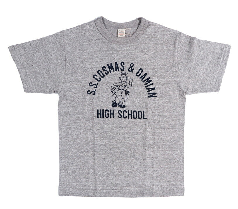 ウェアハウス WAREHOUSE 染み込みプリント 半袖 Tシャツ ”S.S.COSMAS&DAMIAN” シャドーボーダー ローゲージ編み WH4601【2026年春夏新作】