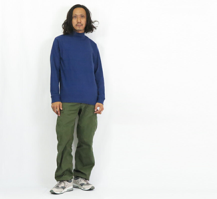 ウェアハウス WAREHOUSE 長袖 ハイネック Tシャツ 無地 Lot.5910