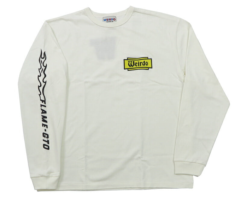 WEIRDO ウィアード Langarm Binderhals T-Shirt FLAME GLAD HAND グラッドハンド WRD-24-AW-12