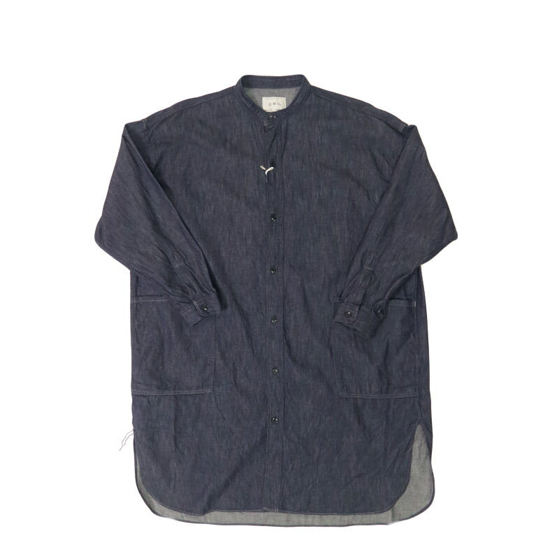 ドミンゴ D.M.G. DOMINGO 6oz Denim Overshirt Navy 16-825e