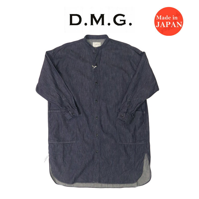 ドミンゴ D.M.G. DOMINGO 6oz Denim Overshirt Navy 16-825e
