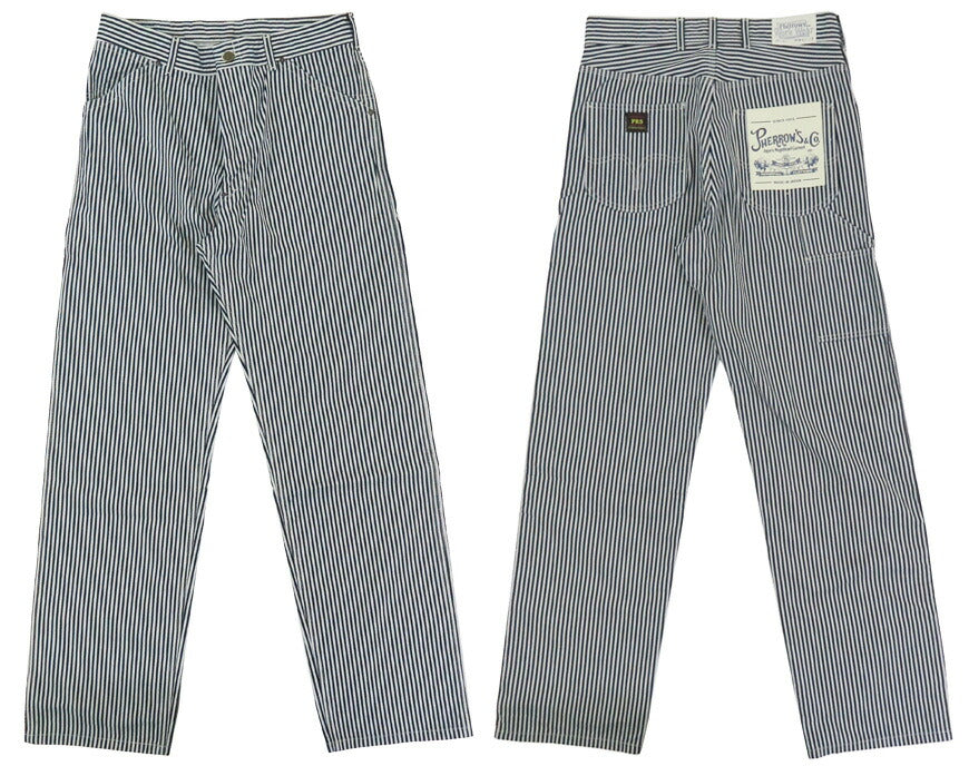 フェローズ Pherrow's Pantalones de trabajo con rayas de arpillera 191WP 【2026年春夏新作】