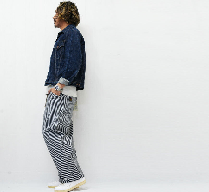フェローズ Pherrow's Pantalones de trabajo con rayas de arpillera 191WP 【2026年春夏新作】