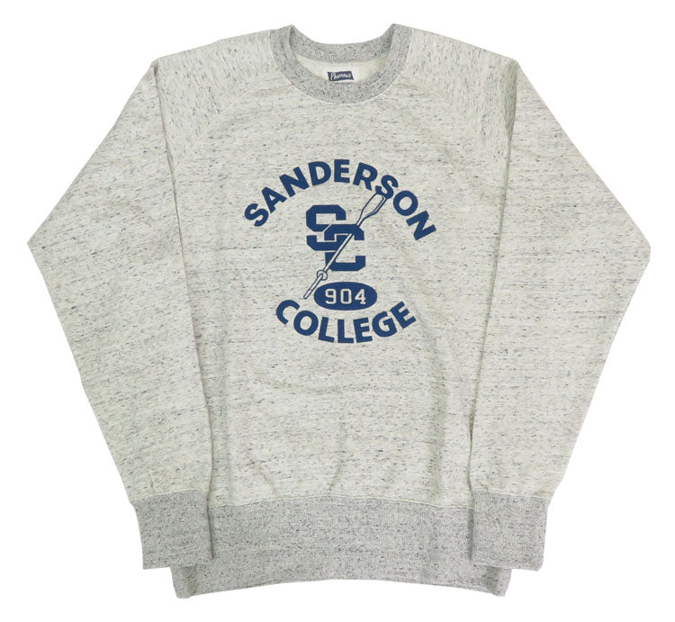 フェローズ PHERROW'S 長袖 カレッジ プリント スウェット ラグランスリーブ "SANDERSON COLLEGE" 24W-PRS1
