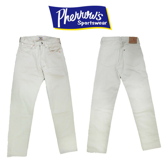 フェローズ Pherrow's Baumwollsatin Arbeitshose Natur 25S-426P