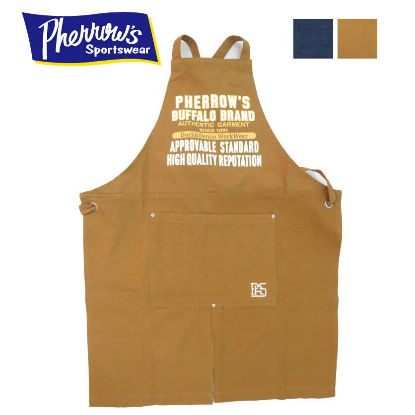 フェローズ Pherrow's Schürze Denim/Duck Outdoor Camping DIY Garagearbeit 25s-pde1