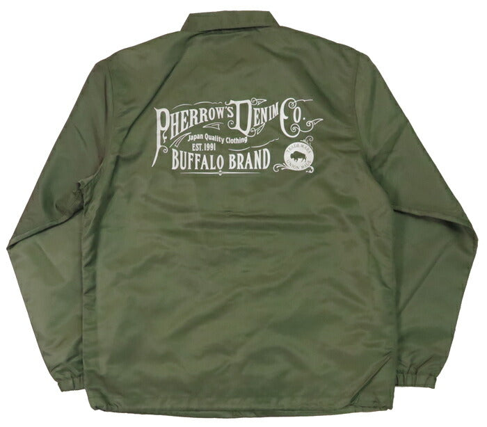 フェローズ PHERROW'S ナイロン コーチ ジャケット BUFFALO BRAND ウインドブレーカー 25S-PNCJ1-P1