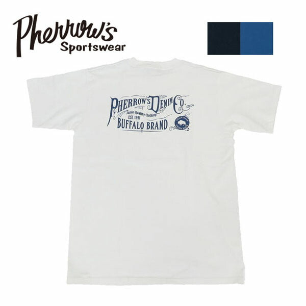 フェローズ PHERROW'S 半袖 プリントTシャツ  バックプリント 25S-PPT1