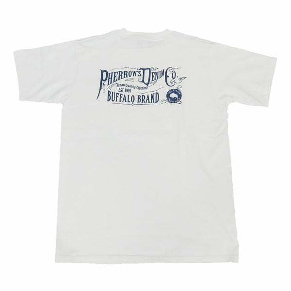 フェローズ PHERROW'S 半袖 プリントTシャツ  バックプリント 25S-PPT1