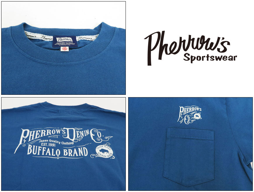 フェローズ PHERROW'S 半袖 プリントTシャツ  バックプリント 25S-PPT1