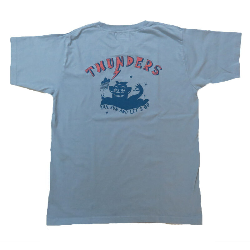 フェローズ PHERROW'S 半袖 プリントTシャツ  バックプリント「THUNDERS 」25S-PT13【2025年春夏新作】