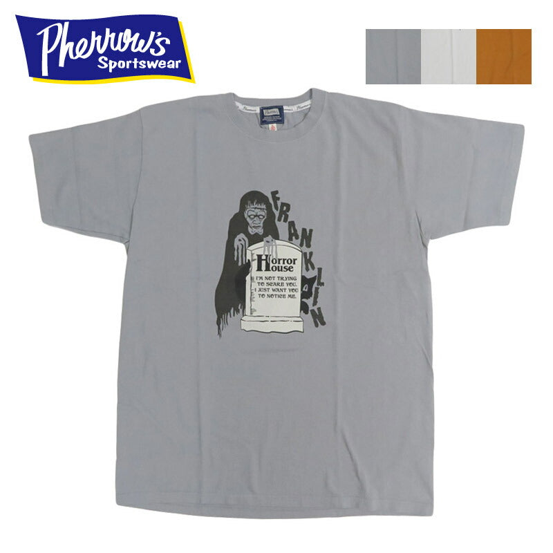 フェローズ PHERROW'S 半袖 プリントTシャツ「FRANKLIN」25S-PT18